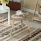 Vintiquewise Decorative Antique Heart Shaped Natural Wooden Accent Stool, Classic Room Decoration QI004379 - alternate 7